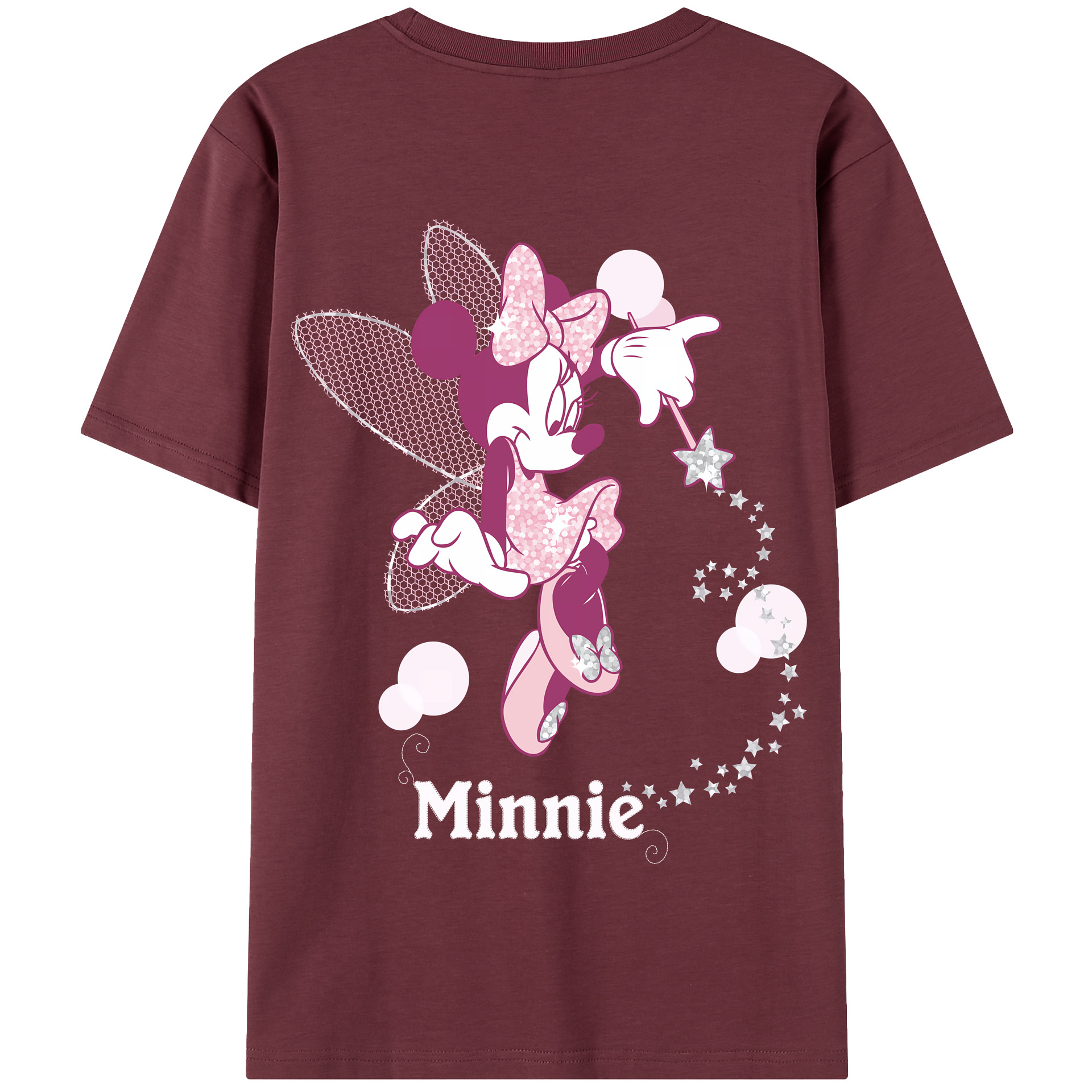 （画像用） ミッキーマウス Mickey Mouse 綿100％半袖Tシャツ（背面プリント）